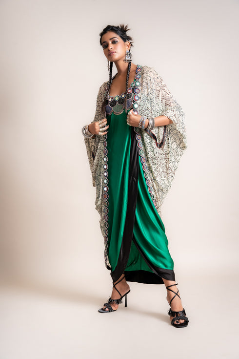 Gather Kite With Sack Dress Set