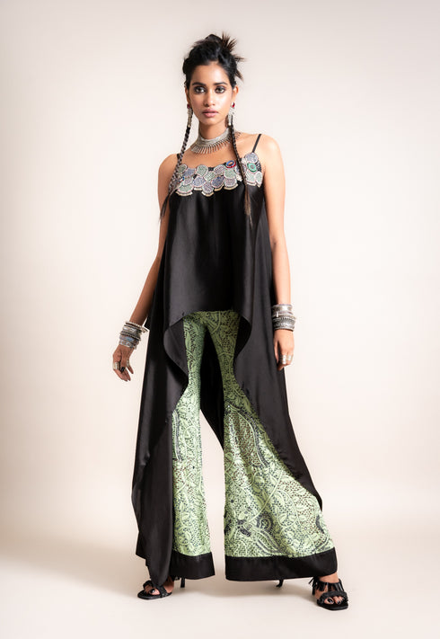 Singlet With Bell Bottom Pants Set