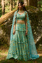 Tea Pot Blue Bagh Print Lehenga