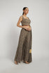 Olive Green printed Dalia Palazzo Pant Set
