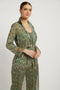Green Dalia Pant Set With Butti Work