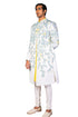Multicolour floral Serwani with a kurta and churidar
