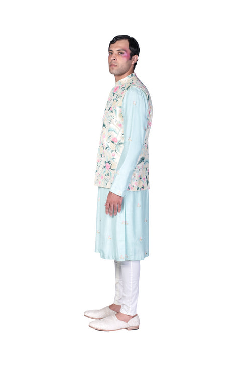 Waistcoat, EMB Kurta and Churidar