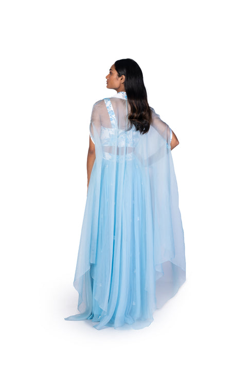 Wallpaper Handpainted Throw, Bustier with GGT Skirt