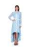 Sky Blue wallpaper handpainted Shirt Dress