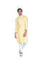 Yellow Lego EMB Silk Kurta with Churidar