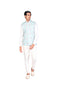 Rose EMB Wasitcoat with white shirt and slim pants