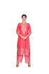 Coral Tissue Applique Kameez Set