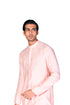 Pink EMB Kurta and Slim Pants