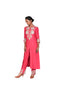 Coral wallpaper EMB Kameez set