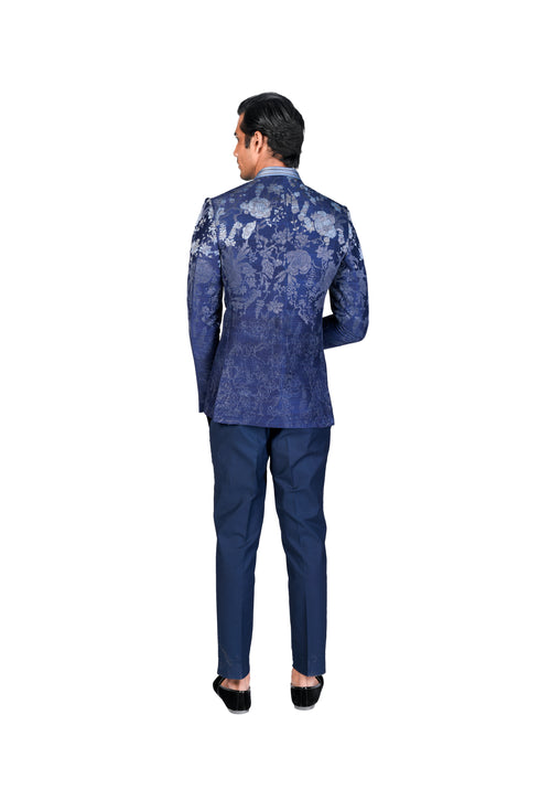 Navy Bandhgala with Pants