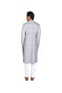Grey shaded Sherwani wih Offwhite Pants