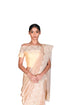 Golden Tissue Saree with EMB Blouse piece