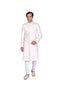 Off-White and Pink Vine Jaal EMB Sherwani