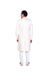 Off-White and Pink Vine Jaal EMB Sherwani