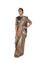 Chirag EMB Antique Gold Tissue Saree with Blouse Piece and EMB Short Jacket