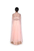 Peach and Pink Bustier and Skirt with Organza Throw