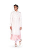 Off-White and Pink EMB Sherwani with Pink Kalidar Kurta and Churidar