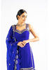 Royal Blue Georgette Sharara