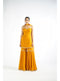 Mustard Georgette Sharara Set