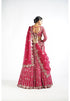 Mellow Wine Small Flower Linear Lehenga Set