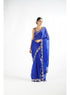 Royal Blue Mirror Scallop Saree Set