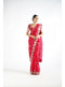 Crimson Red Mirror Work Saree