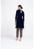 Navy Blue Velvet Kurta set