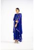 Royal Blue Scallop Pant Kurta Set