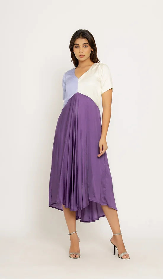 Purple-Lilac Midi Dress – House of Chic, New York
