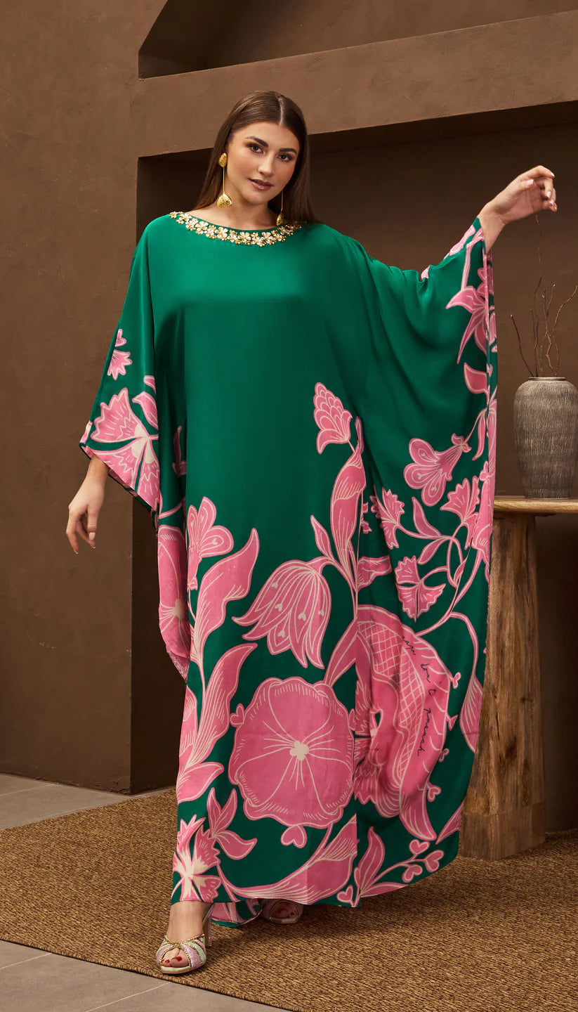 Emerald Cloud Kaftan House of Chic, New York Emerald Cloud Kaftan House of Chic, New York